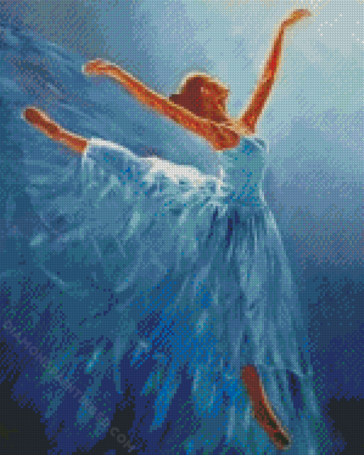 Blue Ballerina Diamond Paintings