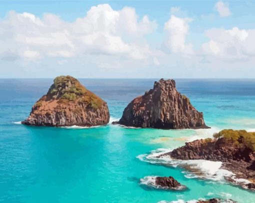 Blue Sea Fernando de Noronha Diamond Paintings