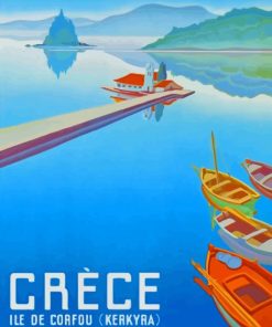 Corfu Poster Diamond Paintings