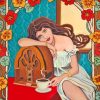 Lady And Retro Radio Diamond Paintings