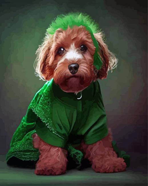 Leprechaun Dog Diamond Paintings