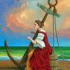 Musician Lady Michael Cheval Absurd Diamond Paintings