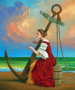 Musician Lady Michael Cheval Absurd Diamond Paintings