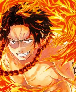 One Piece Anime Portgas D Ace Diamond Paintings