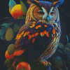 Owl And Oranges Diamond Paintings