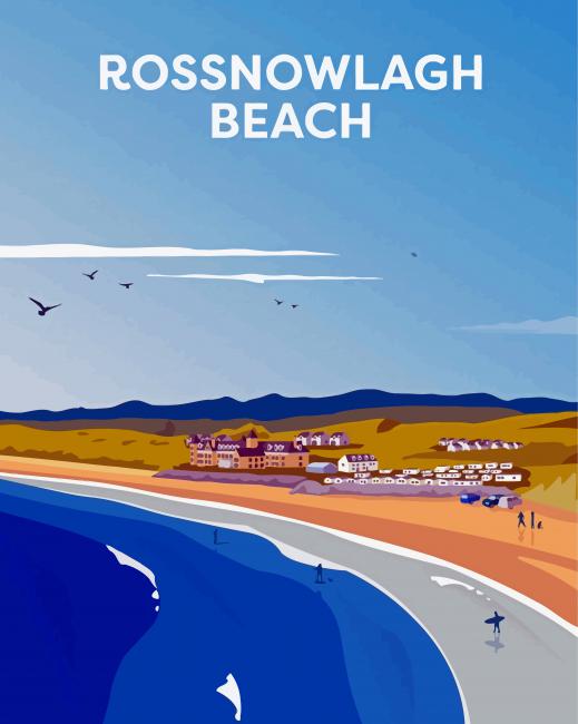 Rossnowlagh Beach Poster Diamond Paintings