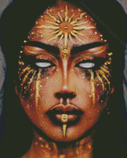 Scary Golden Lady Diamond Paintings