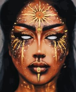 Scary Golden Lady Diamond Paintings