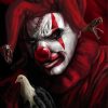 Scary Red Clown Diamond Paintings