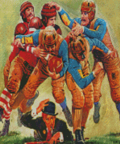 Vintage Football Diamond Paintings