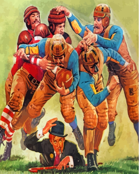 Vintage Football Diamond Paintings