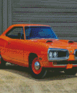 1970 Super Bee Orange Diamond Paintings