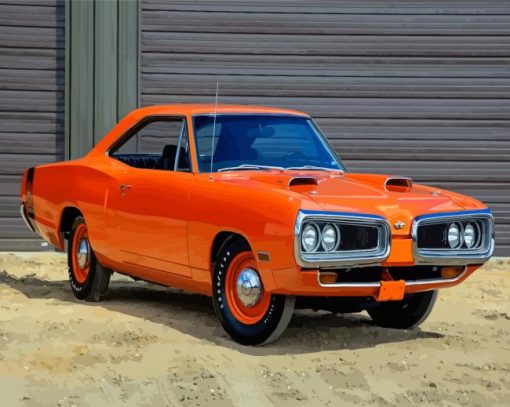 1970 Super Bee Orange Diamond Paintings