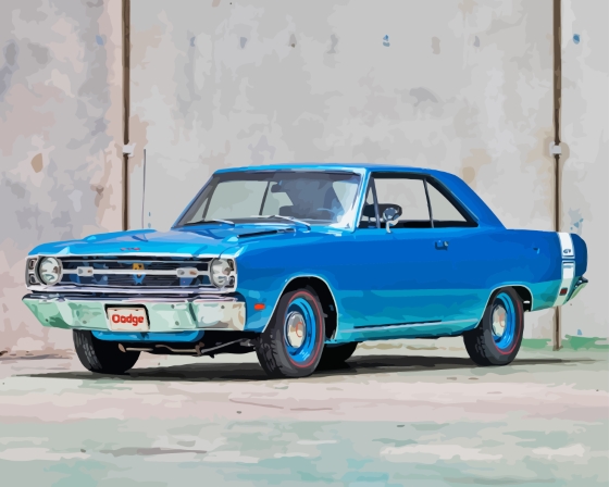 69 Dodge Dart Car Diamond Paintings