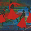 Abstract Black Women Dancing Diamond Paintings