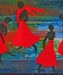 Abstract Black Women Dancing Diamond Paintings