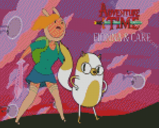 Adventure Time Fionna And Cake Animation Diamond Paintings