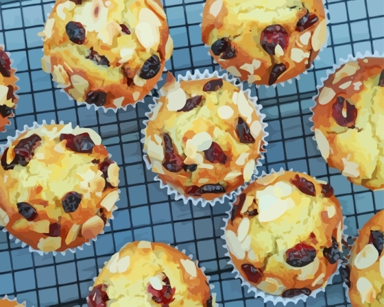 Almond Muffins Diamond Paintings