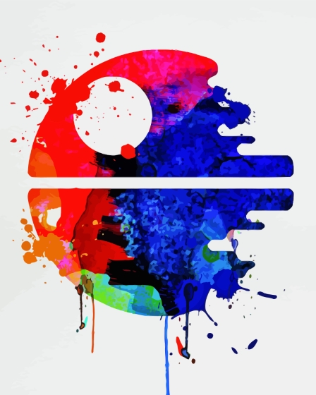 Colorful Death Star Diamond Paintings