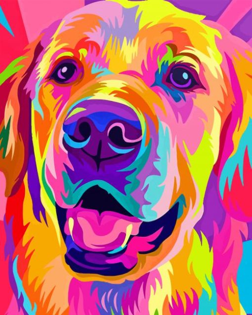 Colorful Dog Diamond Paintings