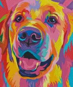 Colorful Dog Diamond Paintings