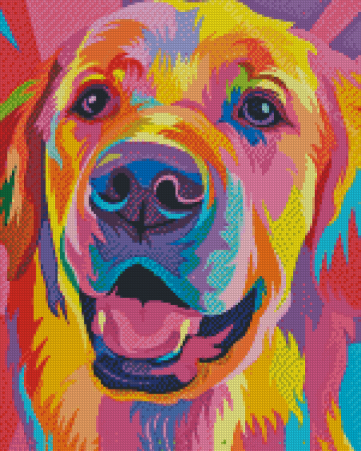 Colorful Dog Diamond Paintings