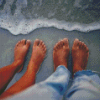 Feet In Water By Seaside Diamond Paintings