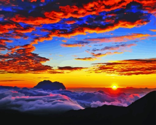 Haleakala National Park Sunset Diamond Paintings