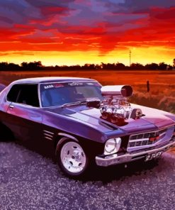 Holden Monaro GTS Car At Sunset Diamond Paintings