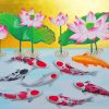 Koi Fish And Lotus Diamond Paintings