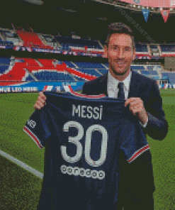 Messi PSG Tshirt Diamond Paintings