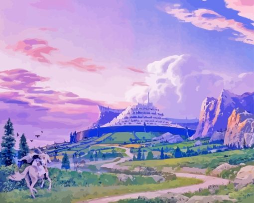 Minas Tirith Landscape Diamond Paintings