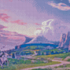 Minas Tirith Landscape Diamond Paintings