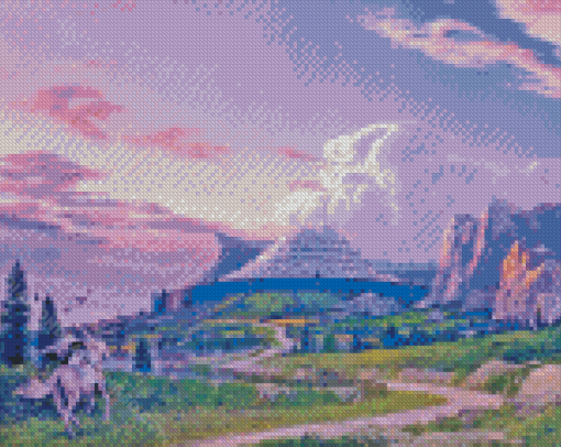 Minas Tirith Landscape Diamond Paintings