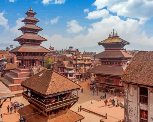 Nepal Bhaktapur Diamond Paintings