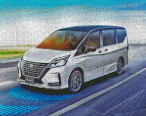 Nissan Serena On Road Diamond Paintings