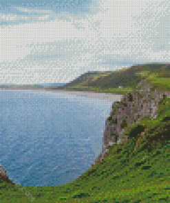 Rhossili Bay Worms Head Wales Diamond Paintings