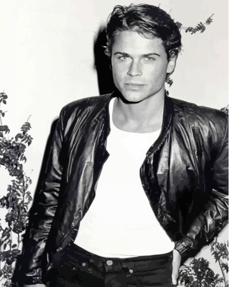 Rob Lowe Black And White Actor Diamond Paintings