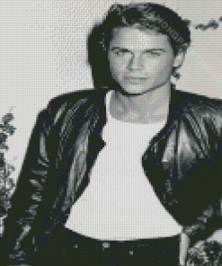 Rob Lowe Black And White Actor Diamond Paintings