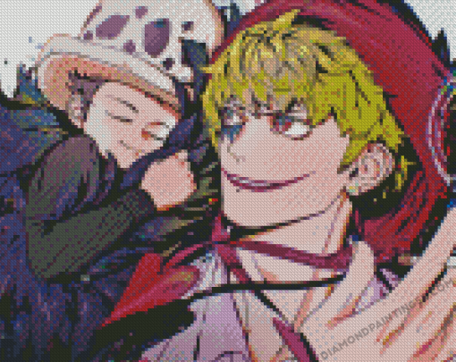 Rosinante And Trafalgar One Piece Diamond Paintings