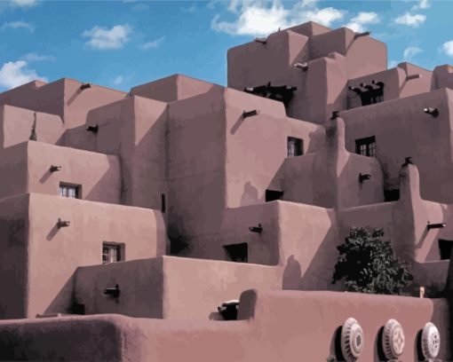 Santa Fe Architecture Diamond Paintings