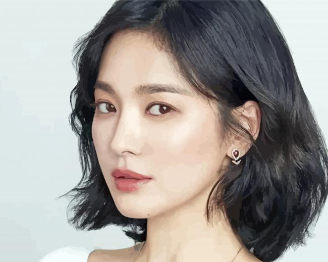 Song Hye Kyo With Short Hair Diamond Paintings