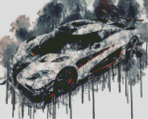 Splatter Koenigsegg Agera Car Diamond Paintings