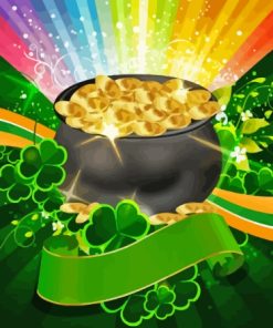 St Patricks Gold Pot Diamond Paintings