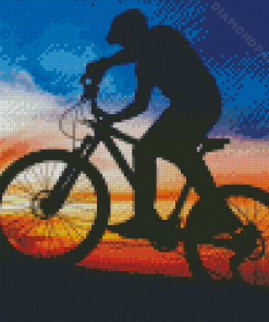 Sunset Bicycle Tour Diamond Paintings