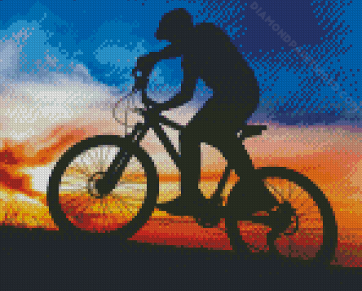 Sunset Bicycle Tour Diamond Paintings