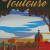 Toulouse City Poster Diamond Paintings