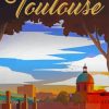 Toulouse City Poster Diamond Paintings