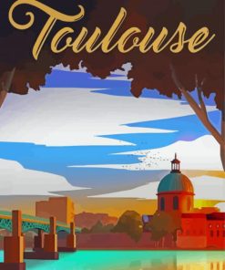 Toulouse City Poster Diamond Paintings