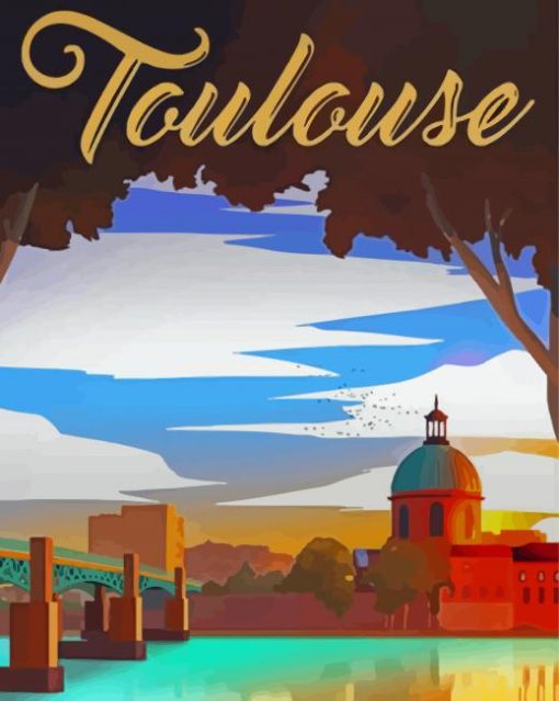 Toulouse City Poster Diamond Paintings